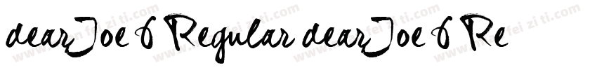 dearJoe 6 Regular dearJoe 6 Regular字体转换